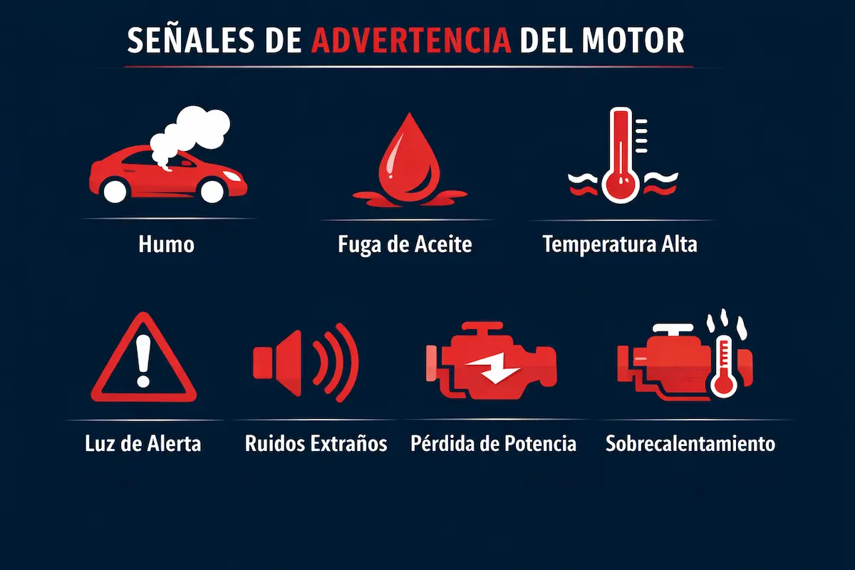 7 señales de avería grave de motor.